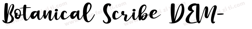 Botanical Scribe DEM字体转换